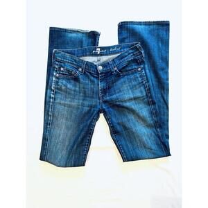 Rare 7for All Mankind Women Bootcut Jeans Low Rise 27 Y2K